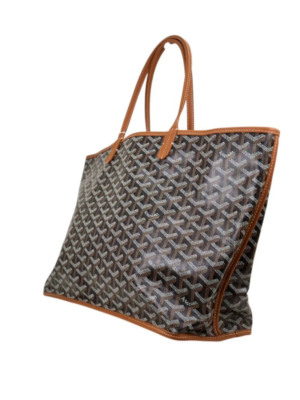 Goyard Anjou PM Reversible Tote Black Coated Canvas